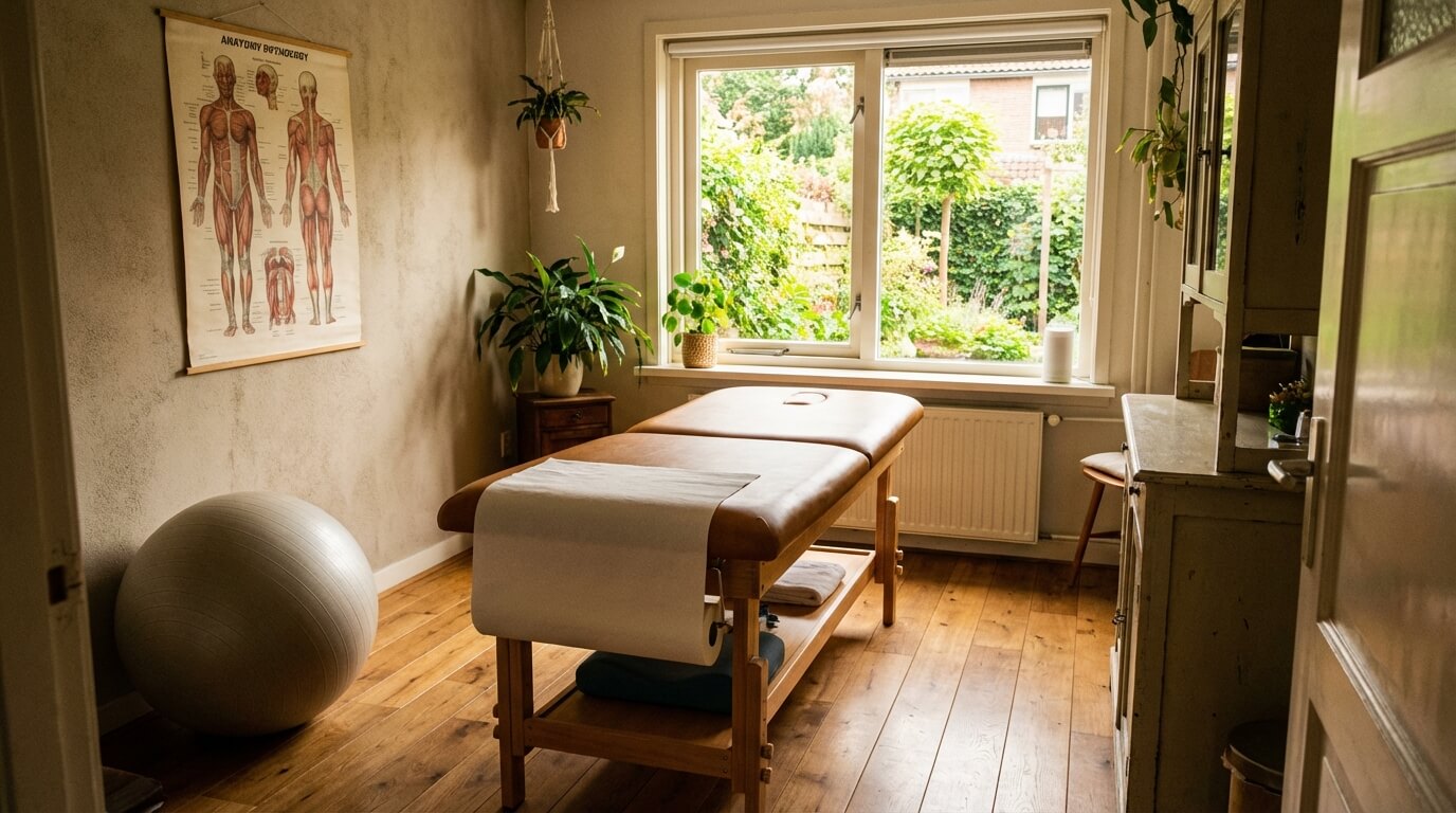 Fysiotherapeut behandelt patient